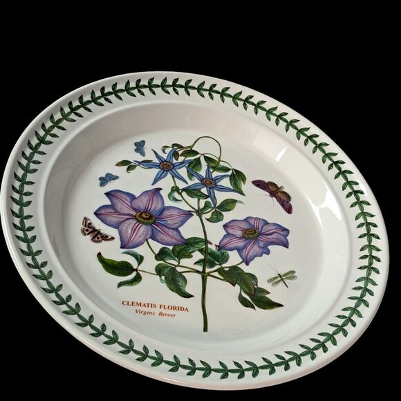 Portmeirion Botanic Garden 10" Virgins Bower dinner plate - Picture 7 of 11